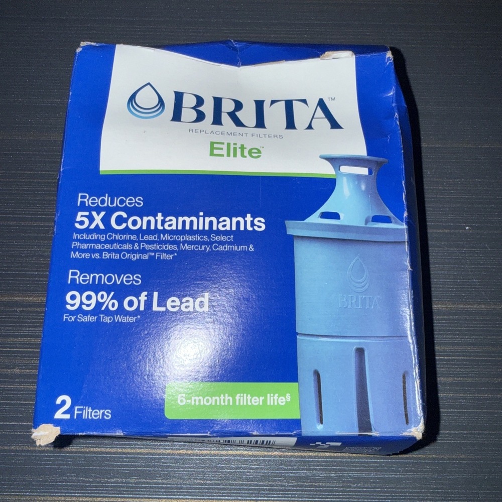 Brita Elite Replacement Filters for Brita Pitchers and Dispensers  2-Pack
